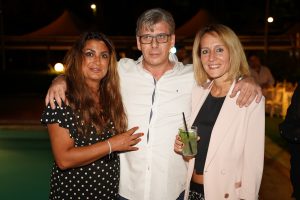Carmine Pagliuca con la manager Carmen d'Elena e Valentina Chiusuri