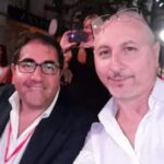 Il manager Lino Sansone dell’ etichetta discografica SPC Sound al Festival di Sanremo